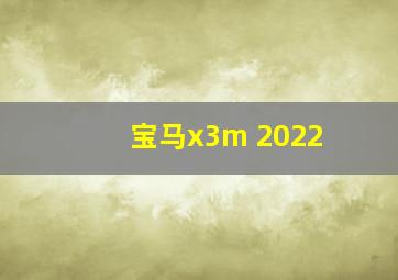 宝马x3m 2022